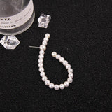 Pearls Ear Jackets Big Beads Stud Earrings For Women Jewelry