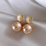 Korean Light Pearl Stud Earrings for Women, Birthday Party Gift