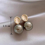 Korean Light Pearl Stud Earrings for Women, Birthday Party Gift