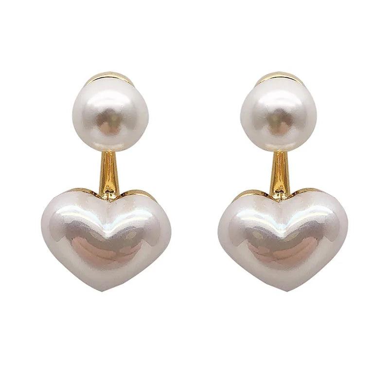 Vintage Style Camellia Baroque Pearl Earrings
