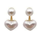 Vintage Style Camellia Baroque Pearl Earrings