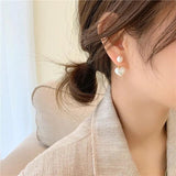 Vintage Style Camellia Baroque Pearl Earrings
