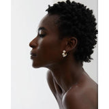 Stainless Steel Pearl Earrings Romantic Women Jewelry Gift
