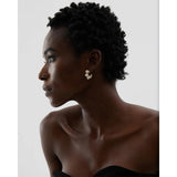 Stainless Steel Pearl Earrings Romantic Women Jewelry Gift