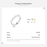 925 Sterling Silver Pearl Finger Ring for Women Wedding Jewelry