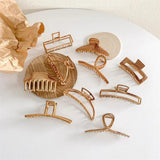 Vintage Wood Grain Hair Claws for Women Wood Hair Clamps