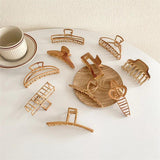 Vintage Wood Grain Hair Claws for Women Wood Hair Clamps