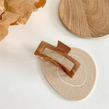 Vintage Wood Grain Hair Claws for Women Wood Hair Clamps