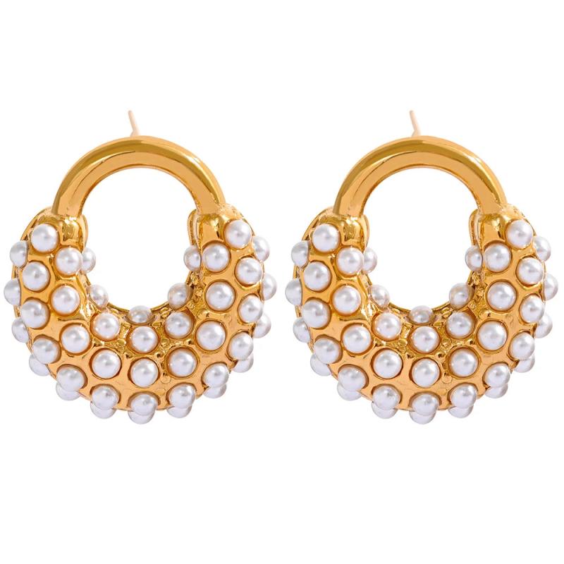Geometric Stud Earrings in Stainless Steel