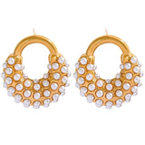 Geometric Stud Earrings in Stainless Steel
