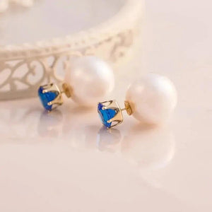 Elegant Double-Sided Pearl Earrings for Women