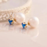 Elegant Double-Sided Pearl Earrings for Women