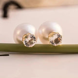 Elegant Double-Sided Pearl Earrings for Women