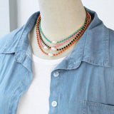 Colorful Baroque Keshi Pearl Necklace Beaded Choker