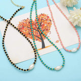 Colorful Baroque Keshi Pearl Necklace Beaded Choker