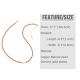 Colorful Baroque Keshi Pearl Necklace Beaded Choker