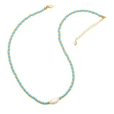 Colorful Baroque Keshi Pearl Necklace Beaded Choker