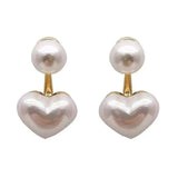 Vintage Camellia Baroque Pearl Earrings