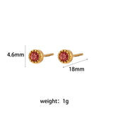 Hypoallergenic Stainless Steel Pearl Zircon Stud Earrings