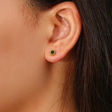 Hypoallergenic Stainless Steel Pearl Zircon Stud Earrings