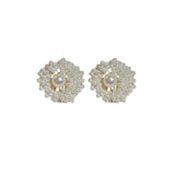 Pearl Flower Earrings Versatile Female Jewelry