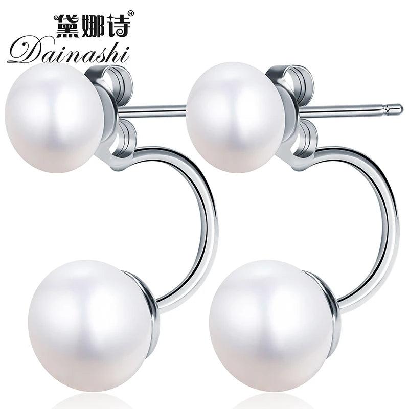 Double Pearl Earrings Candy Stud Earrings for Women Hot Earrings