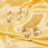 Double Pearl Earrings Candy Stud Earrings for Women Hot Earrings