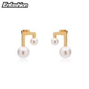 Pearl Earring Stainless Steel Stud Earrings for Women Jewelry