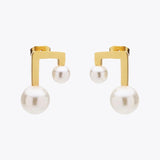 Pearl Earring Stainless Steel Stud Earrings for Women Jewelry