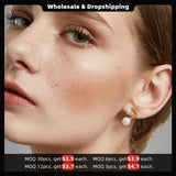 Pearl Earring Stainless Steel Stud Earrings for Women Jewelry