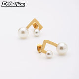 Pearl Earring Stainless Steel Stud Earrings for Women Jewelry