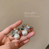 Pearl Stud Earrings Women's Fashion Jewelry