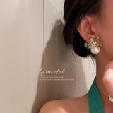 Pearl Stud Earrings Women's Fashion Jewelry