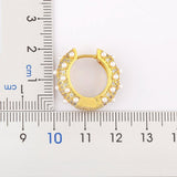 Nidin Gold/Silver Temperament Circle Pearl Earrings For Women Accessories Gift