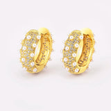 Nidin Gold/Silver Temperament Circle Pearl Earrings For Women Accessories Gift