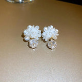 Acrylic Flower Stud Earrings For Women