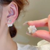 Acrylic Flower Stud Earrings For Women