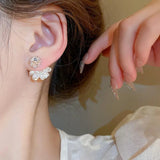 Acrylic Flower Stud Earrings For Women