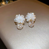 Acrylic Flower Stud Earrings For Women