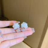 Acrylic Flower Stud Earrings For Women