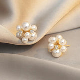 Pearl Fireworks Golden Earrings for Women