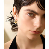 Vintage Geometric Stainless Steel Earrings Stylish Jewelry Gift