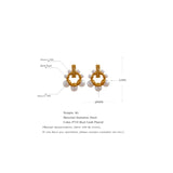 Vintage Geometric Stainless Steel Earrings Stylish Jewelry Gift