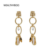 Freshwater Pearl Pendant Earrings Women Jewelry Accessories