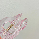 Large Grab Hair Clips for Women, Transparent Back Shark Cawl Clips