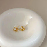 S'STEEL 925 Sterling Silver Shell Pearl Stud Earing For Girls