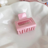 Sweet Pink Acrylic Hair Claw Barrette Crab Hair Clips