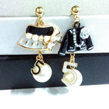 Golden Pearl Earring For Women Cap Jewelry