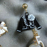 Golden Pearl Earring For Women Cap Jewelry