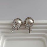 Metal Pearl Earrings for Women Crystal Daily Jewelry Gift